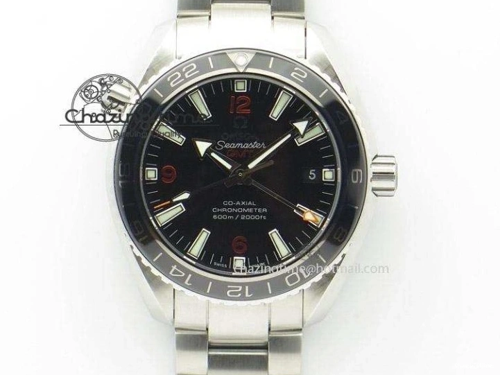 0117 Durable Planet Ocean Professional Ceramic Bezel 45.5mm 1:1 VSF Best Edition Orange Markers on SS Bracelet A8500 Super Clone 8052